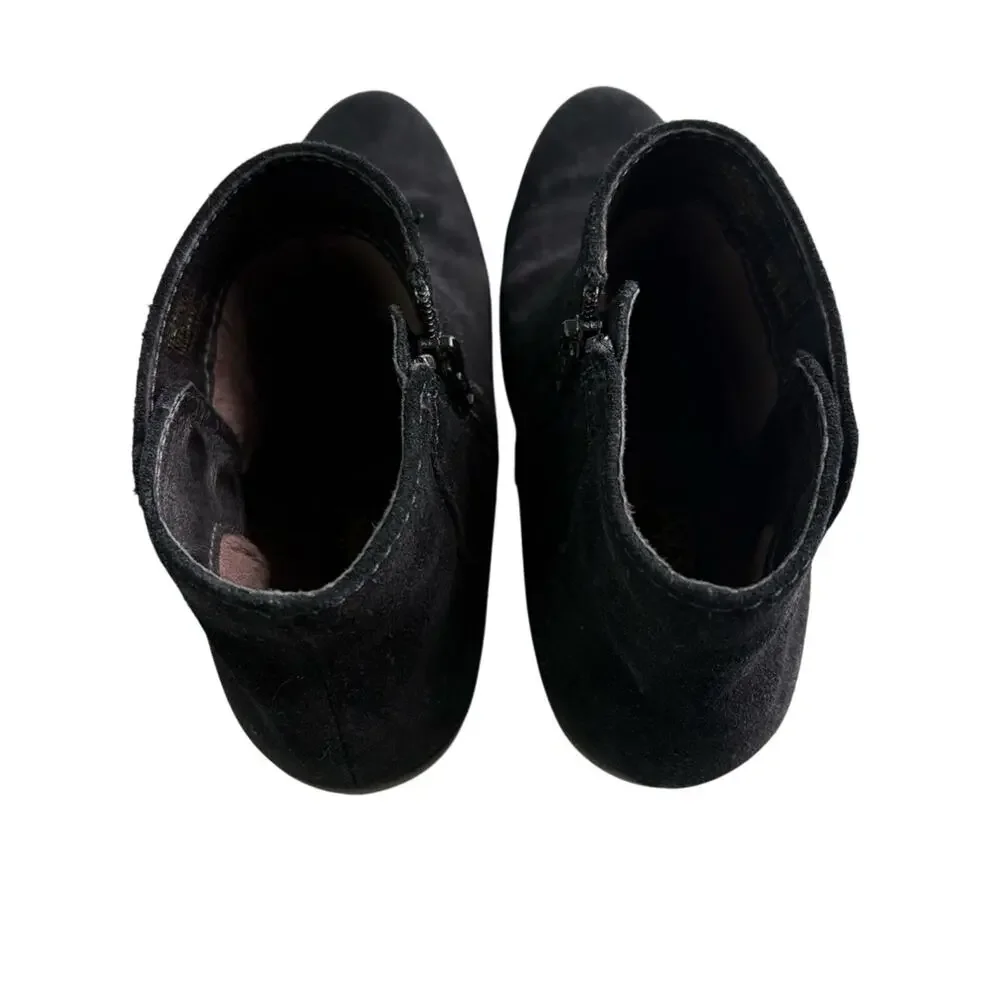 Josef Seibel Daphne fur lined Black Ankle Boots size 36/5.5